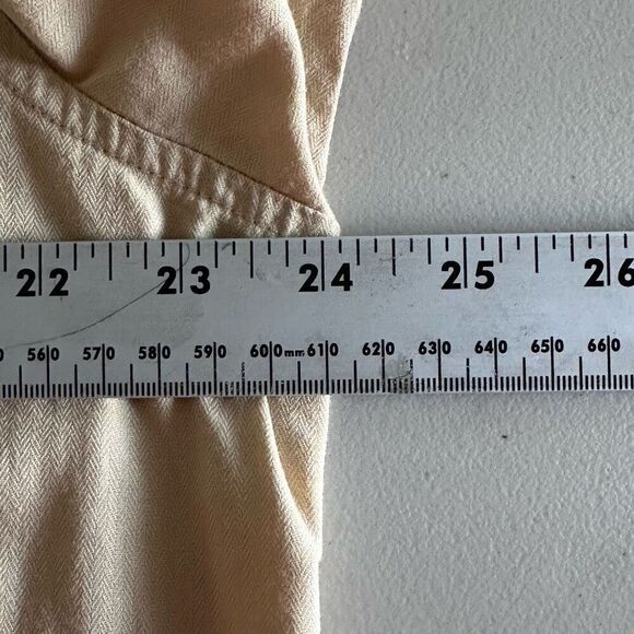 Columbia Button Up Shirt Men’s L Beige Roll Tab Sleeve Flip Cuff Camo - Picture 9 of 10